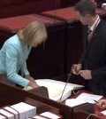 Fiona Patten in parliament